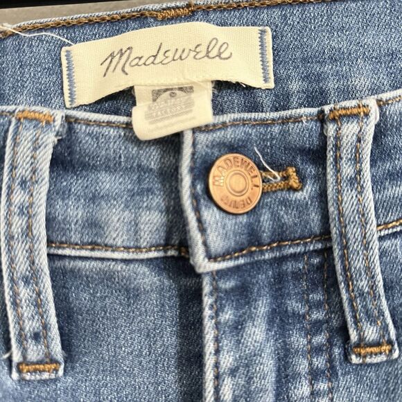 Madewell Cali Demi Boot Jeans Size 23 Blue Cropped Mid-Rise Stretch Boho Hippie - Picture 4 of 8
